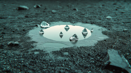 月球表面的神秘晶体