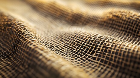 棕色麻布纹理特写