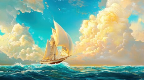 海天一色,扬帆远航