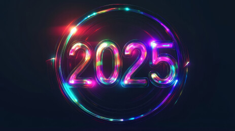 2025新年文字插图