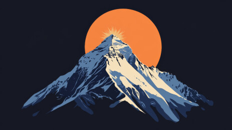 高地场景插画