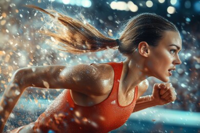 赛跑运动员造型设计