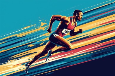 赛跑运动员造型设计