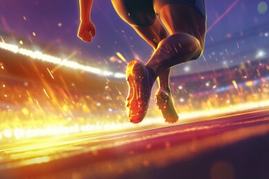 赛跑运动员造型设计