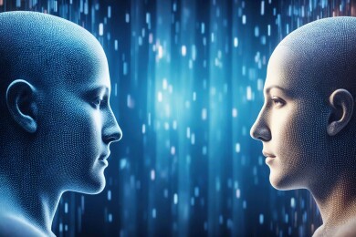 数字人脸对脸主题