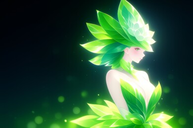 绿叶仙子侧身像