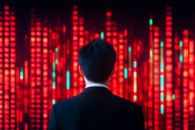 股市暴跌,投资者焦虑