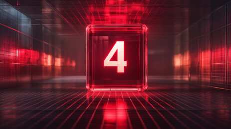 黑色科技方块数字4