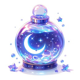 装星星和月亮的漂流瓶