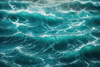 波涛汹涌的海浪主题