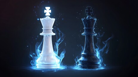 国际象棋对弈背景