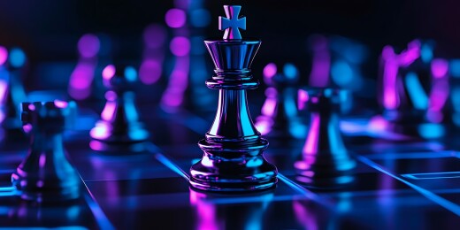 国际象棋对弈背景