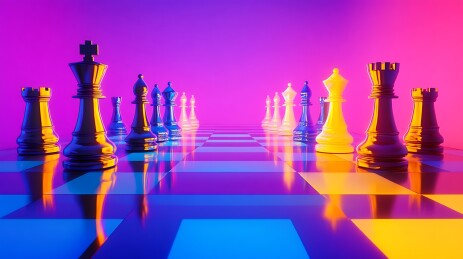 国际象棋对弈背景
