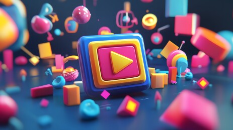 3D卡通视频播放器模型