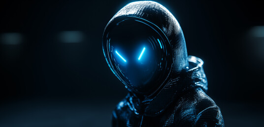 3D全息影像的黑客图片