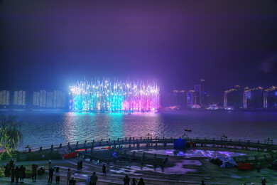春晚长沙分会场烟花