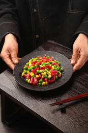 腊肠炒豌豆