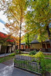 陕西省汉中市秦岭留坝高江路民宿秋景