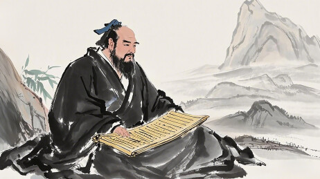 中国古代人物插图-孔子