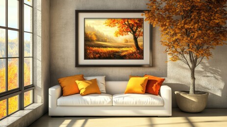 秋日午后舒适客厅