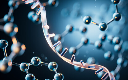 生物科技基因结构三维渲染