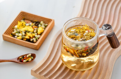 菊花决明子茉莉花中药养生茶