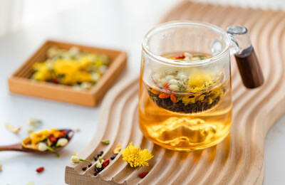 菊花决明子茉莉花中药养生茶