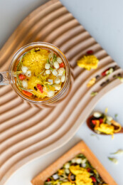 菊花决明子茉莉花中药养生茶