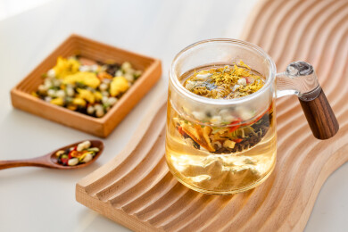 菊花决明子茉莉花中药养生茶