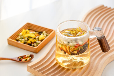 菊花决明子茉莉花中药养生茶