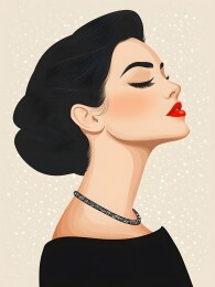 晚宴中闪耀的珠宝项链