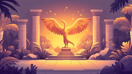 始祖鸟的模型插画