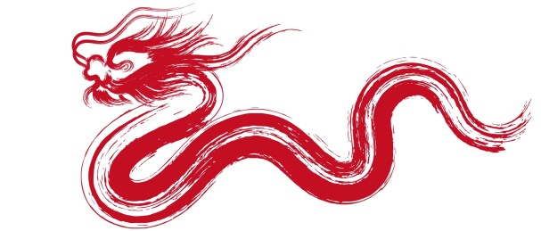 龙抽象插图艺术设计