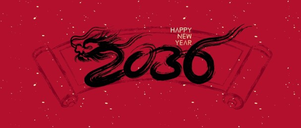 龙抽象插图艺术设计