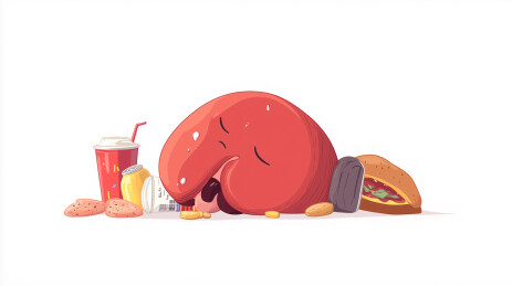 暴饮暴食的肝脏