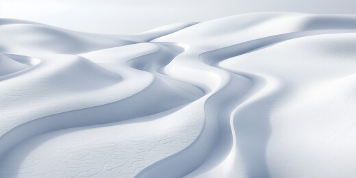 雪覆山脉场景