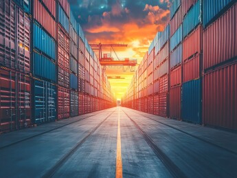 集装箱码头背景