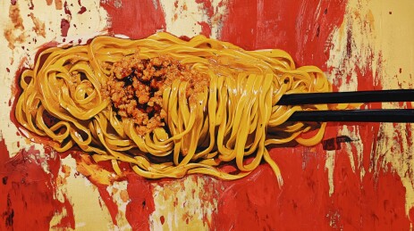热干面壁画