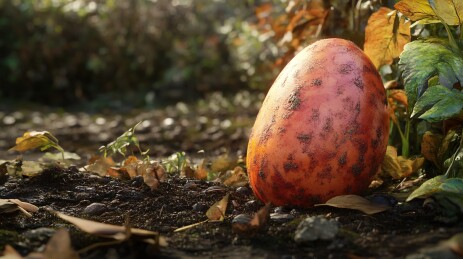 长在地上的南瓜