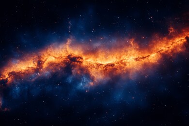 宇宙星云燃烧景象