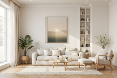 极简奶油风室内装修