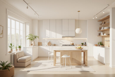 极简奶油风室内装修