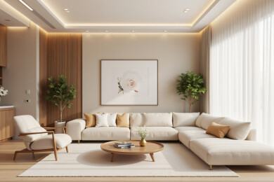 极简奶油风室内装修