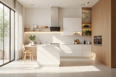 极简奶油风室内装修