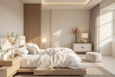 极简奶油风室内装修