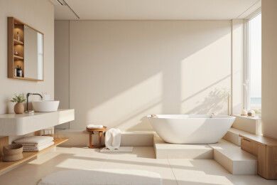 极简奶油风室内装修