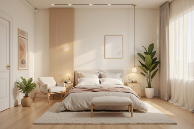 极简奶油风室内装修