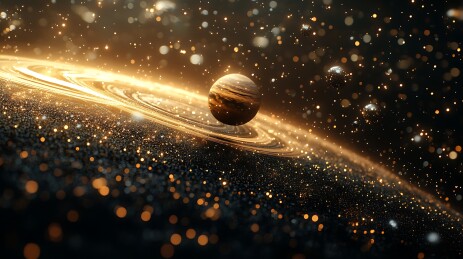 宇宙木星轨迹背景