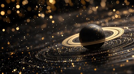宇宙木星轨迹背景