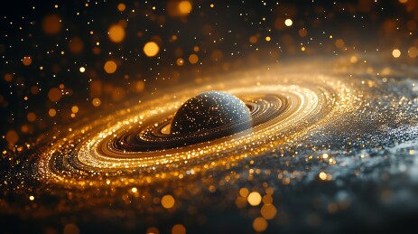 宇宙木星轨迹背景